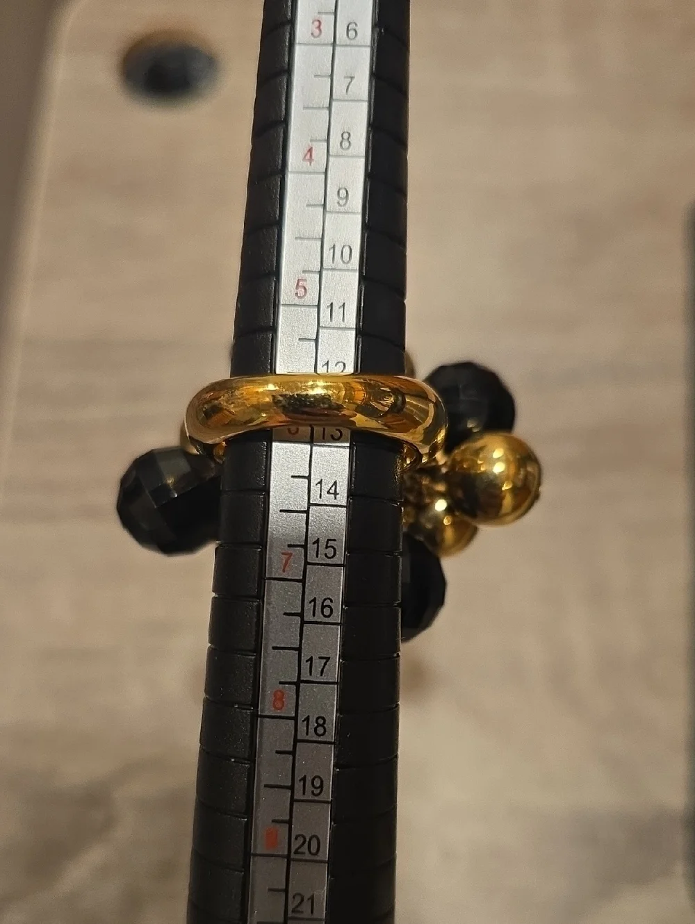 Kate Spade Black and Gold Cluster Statement Ring